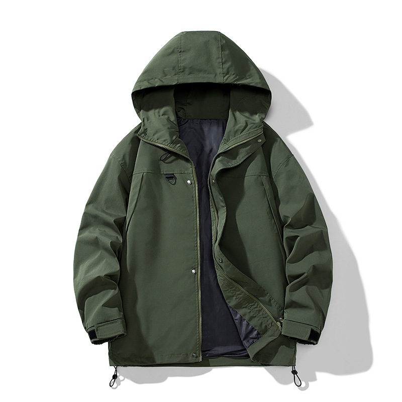 Men's autumn trend new hooded casual sports jacket for couples, loose and versatile lightweight outerwear_voghion.com