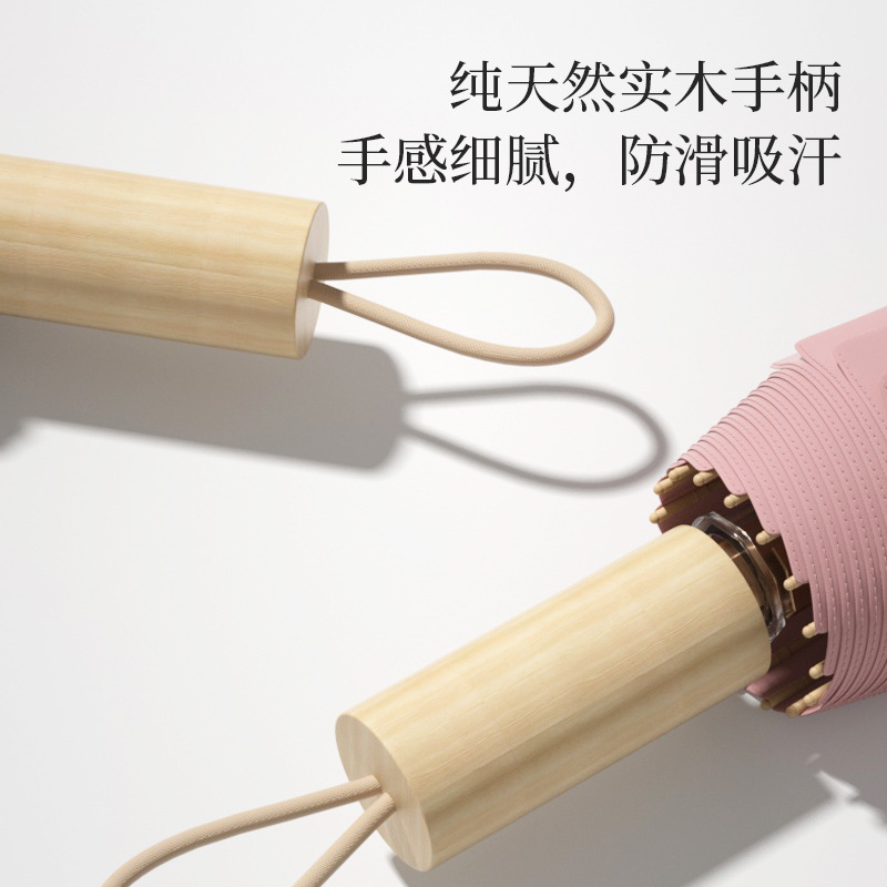 抖音爆款32骨新中式古风折叠晴雨伞女晴雨两用防晒防紫外线太阳伞|undefined