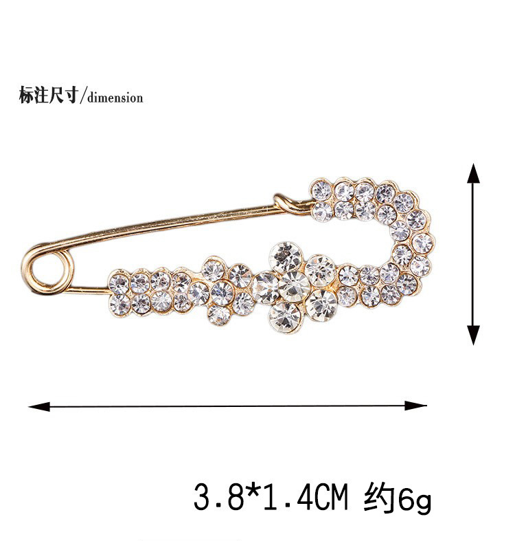 Corea del Sur de alta calidad aleación ramillete ropa ajustada a la cintura anti-exposición hebilla pequeño Cisne broche de las mujeres simple todo-fósforo PIN image 11