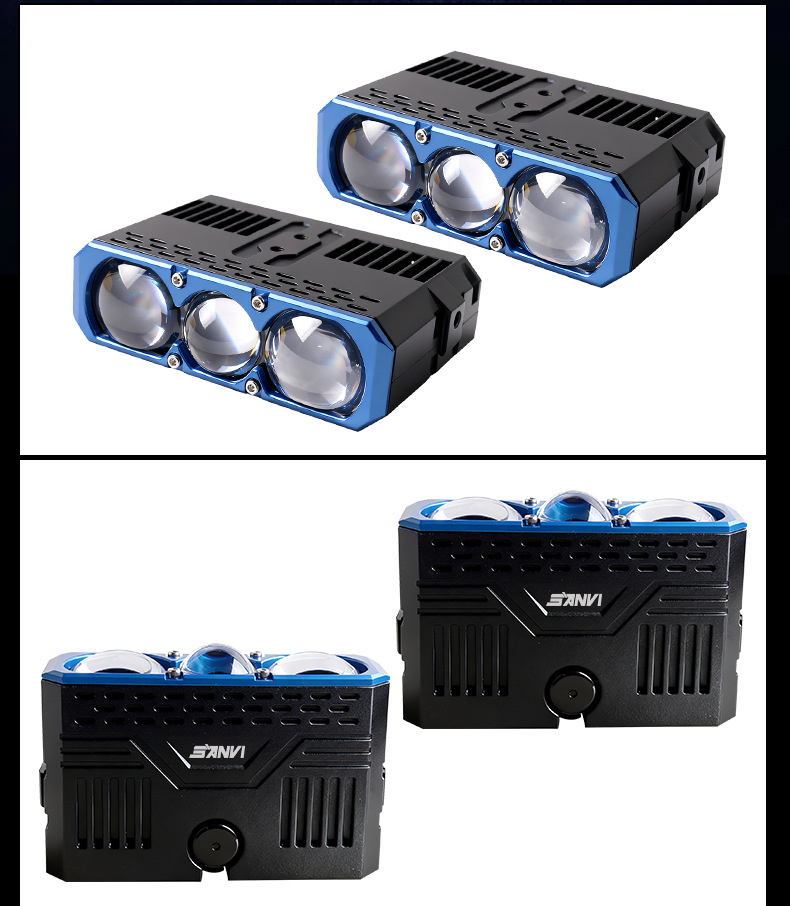 Sanwei Optical Mid-Grid Light S301 Spotlight High Beam Cannon Roof Light Motorcycle External Led Super Bright W5
