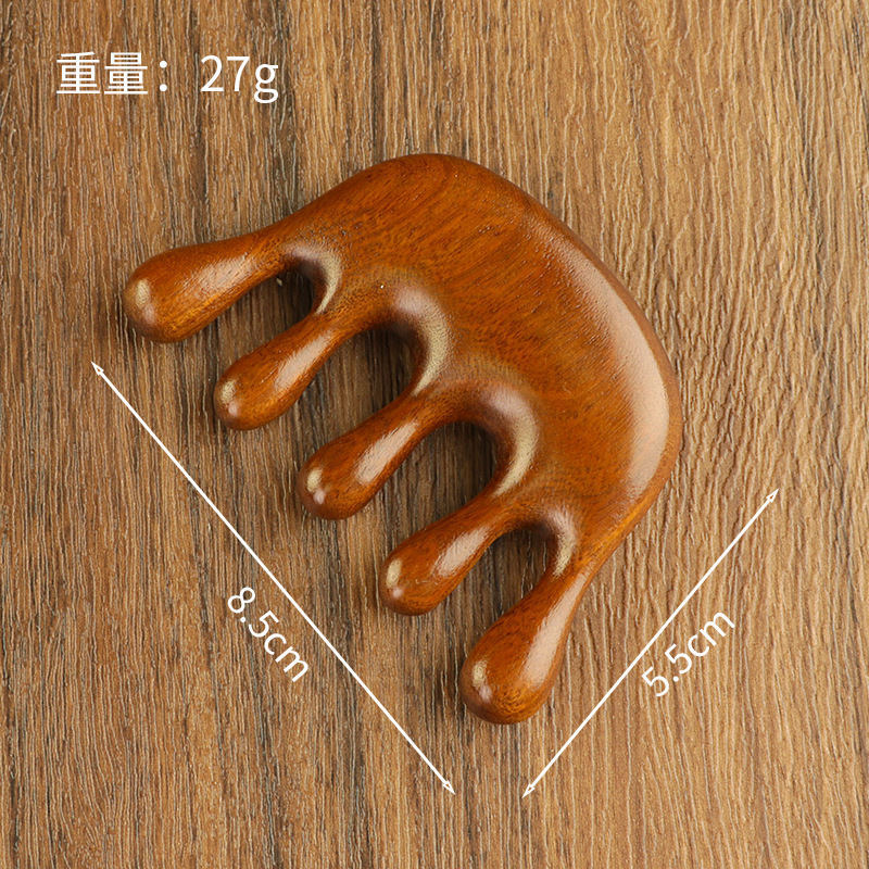 カエルマッサージ器鼻剃り器女子専用檀木マッサージ櫛実木排骨櫛頭部マッサージ美容櫛|undefined