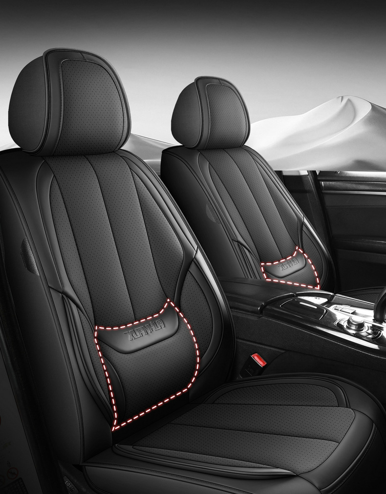 25 Years New Fixed Lumbar Support Full Leather Car Seat Cushion Four-Season Universal Seat Cover Dropshipping Source Factory Wholesale
