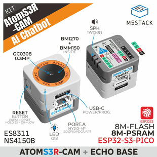 Official M5Stack Atoms3R-Cam Ai Chatbot Internet of Things Ai Visual Voice Assistant Kit
