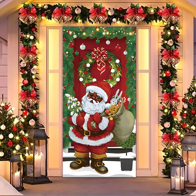 Transfronterizos JIT Navidad decoración colgante festivales atmósfera etiqueta de puerta fiesta atmósfera de fondo decoración cubierta de puerta