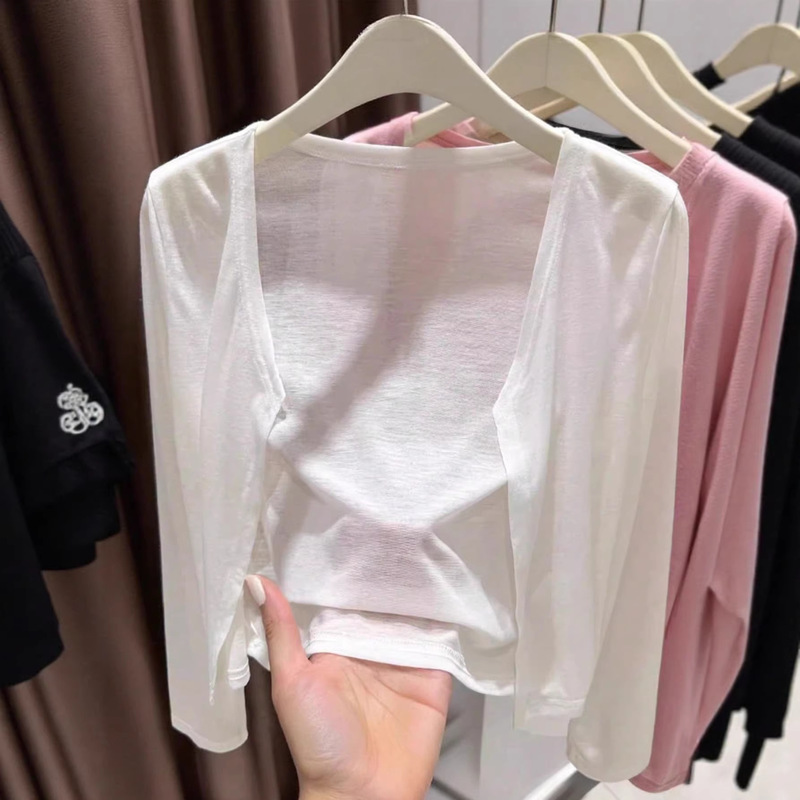 Amazon European and American Cross-Border Women's Clothing New Style Simple Thin Versatile Knitted Cardigan for Women Loose Slimming Sun Protection Shirt Amazon European and American Cross-Border Women's Clothing New Style Simple Thin Versatile Knitted Cardigan for Women Loose Slimming Sun Protection Shirt