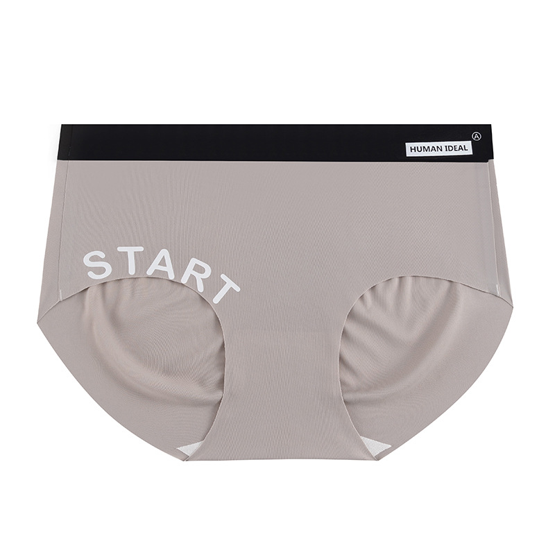 Deportes negros, blancos y grises, yoga sin costuras, nalgas de melocotón, sin costuras, deportes de seda de hielo, ropa interior de entrepierna antibacteriana de algodón puro, refrescante