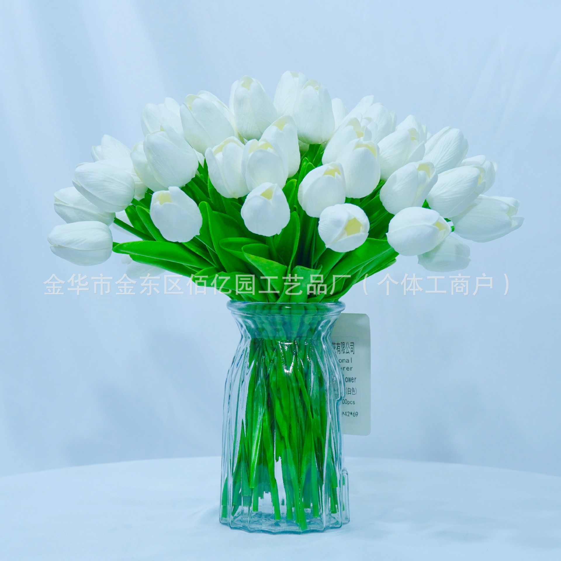 Fábrica directa de venta al por mayor de flores de tulipas de imitación de flores de mano decoración floral de boda