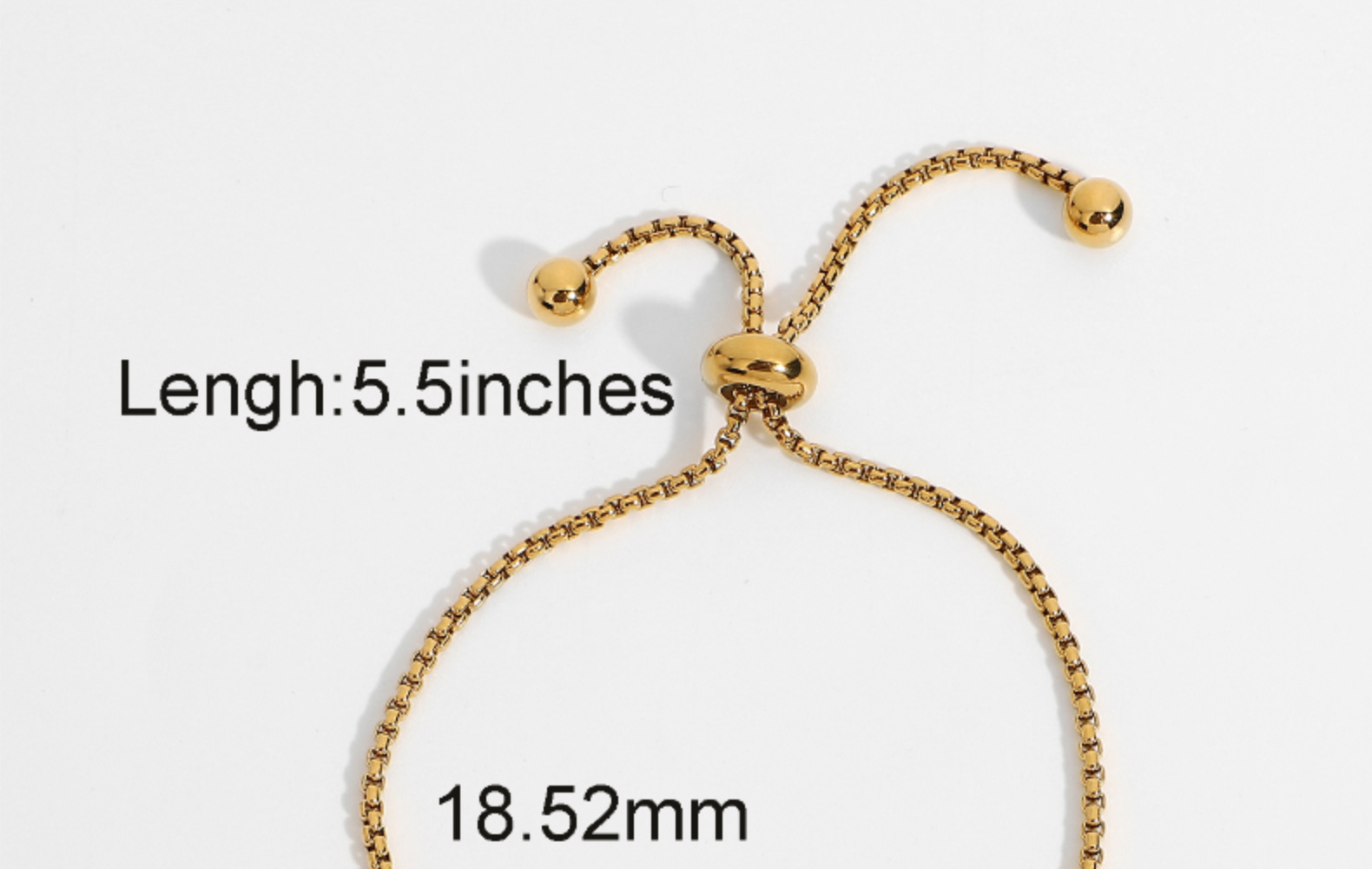 Baroque Pearl Waterproof Adjustable Gold-plated Stainless Steel Bracelet display picture 7