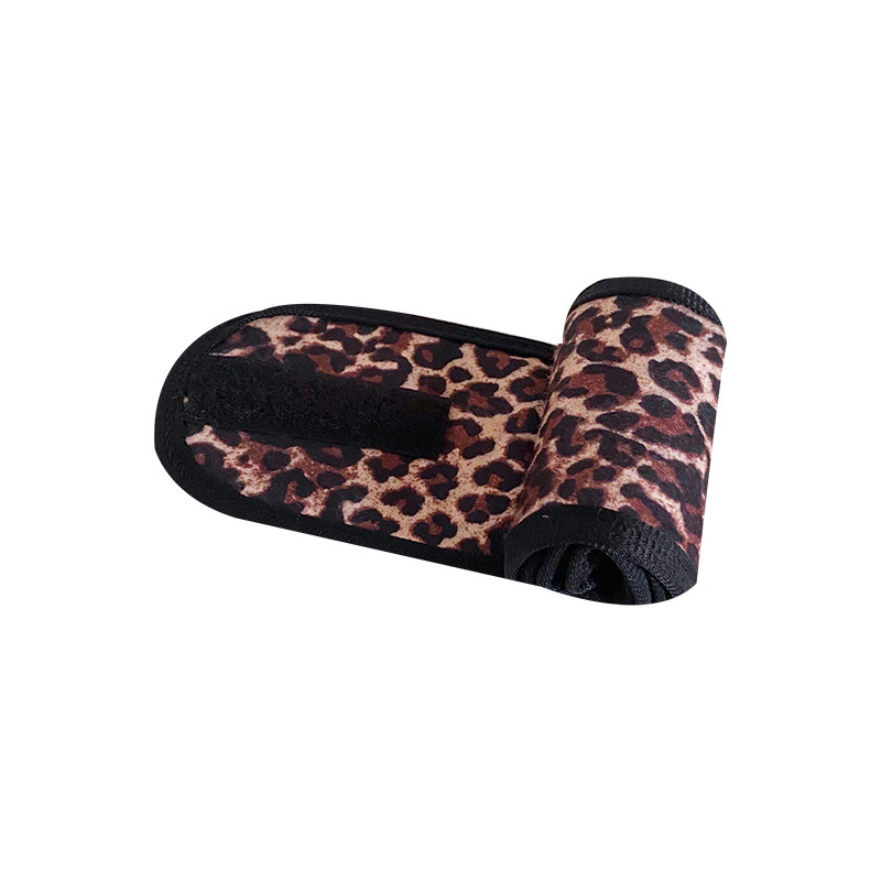 Set de Diadema y Coletero con Estampado de Leopardo de Temu, para SPA, Lavado Facial, Pañuelo para la Cabeza, Accesorios para el Cabello con Estampado Veraniego para Mujer