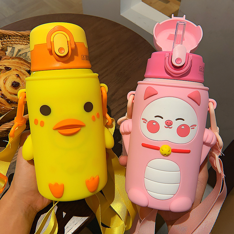 Wholesale Large-capacity Cartoon Animal Shape Portable Vacuum Cup Nihaojewelry display picture 21