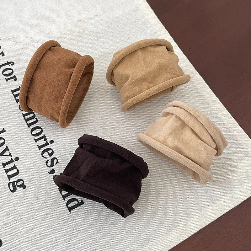 Otoño y invierno bordes anchos sin costuras máscara de cabello anillo simple ligadura de cabello no daña cabello alto cabello cola de cabello adornos de cabello al por mayor