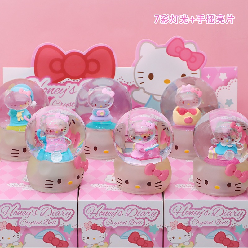 8w081 sweetheart diary crystal ball color box (6 pieces)