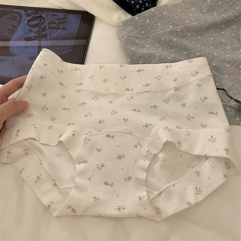 长绒棉女士纯棉内裤收腹包臀小平角内裤加长裆全棉大码中腰内裤女|undefined