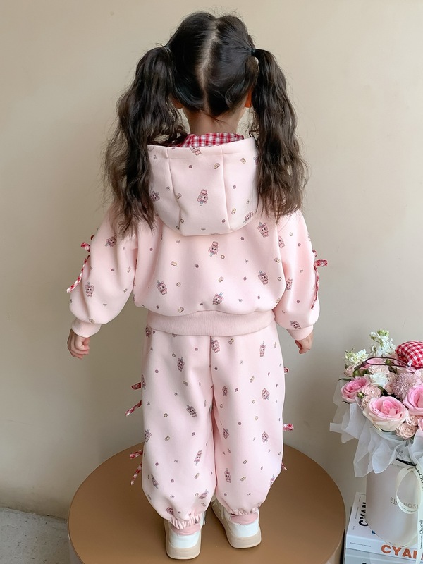 女童拉布套装春秋装2025新款女宝宝运动衣服儿童韩版休闲两件套潮|undefined