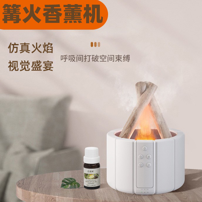 창조적 인 시뮬레이션 불꽃 가습기 홈 모닥불 아로마 디퓨저 공기 가습기 에센셜 오일 디퓨저 아로마 머신
