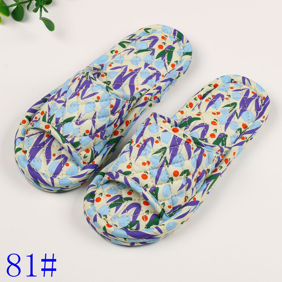 여성용 3겹 꽃무늬 천 81