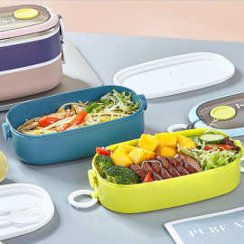 饭盒保温送饭分装双层便携餐盒上班族分层便当盒食物收纳盒户外
