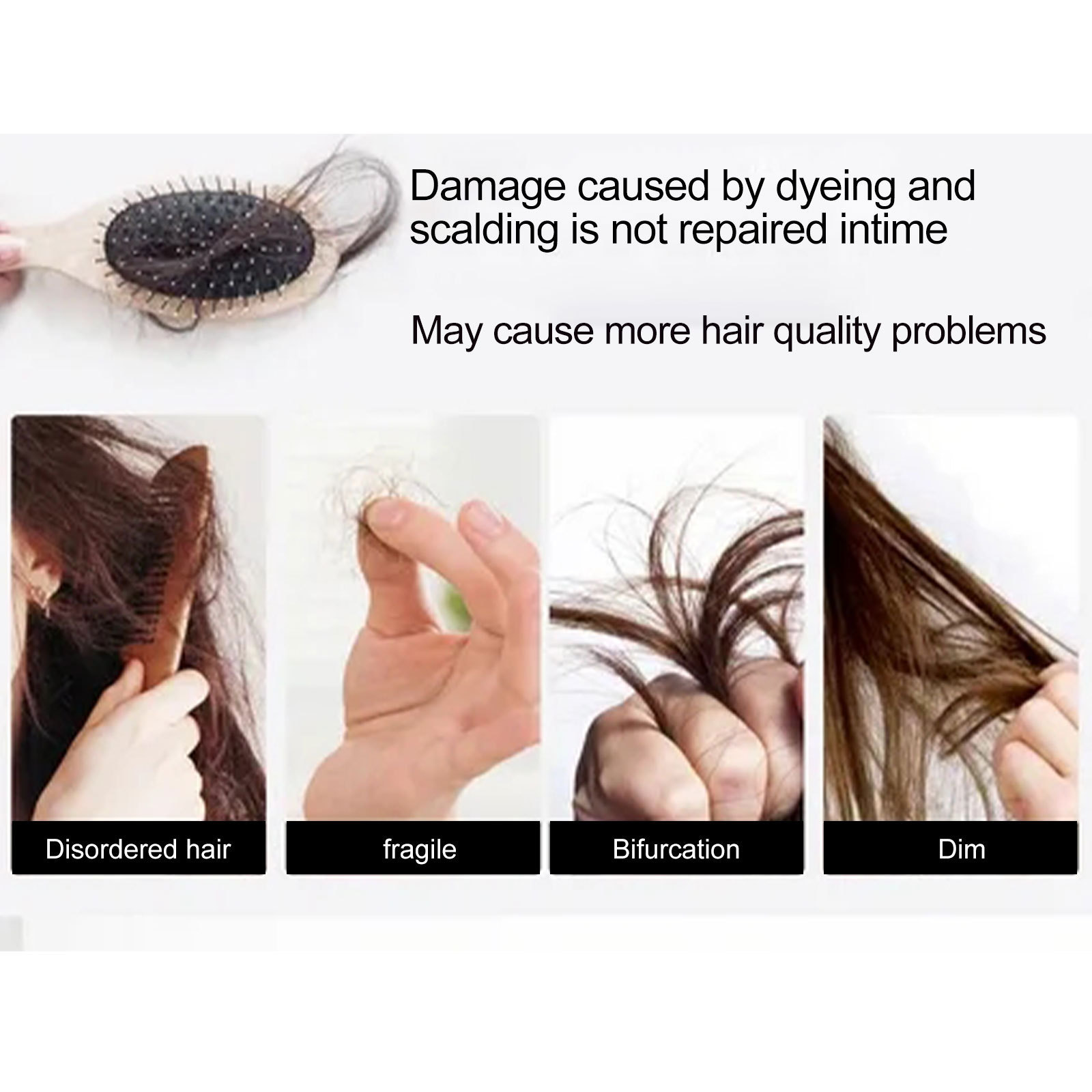 Repair EELHOE Rosemary Tail Split Dry Fury Maschera nutriente per capelli morbida e liscia_voghion.com