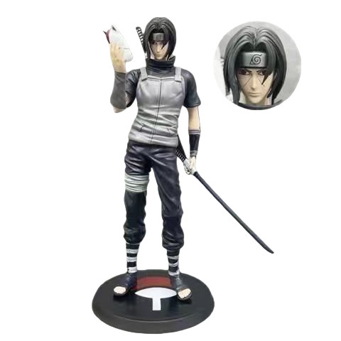 나루토 암부 우치하 이타치 아카츠키 GK 피규어 23cm PVC 조립식 장식 소품 선