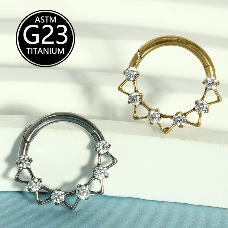 Labret piercing jewelry detail image