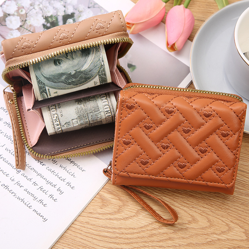 Billetera Mini Multifuncional para Mujer en PU Resistente al Desgaste para Uso Diario