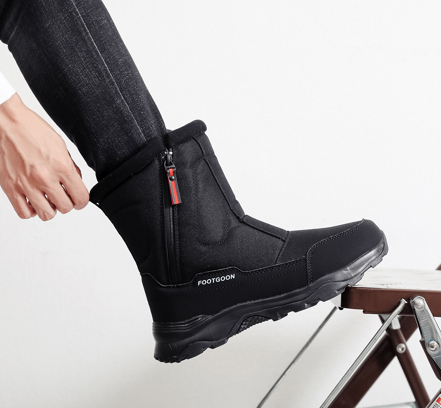Botas de nieve cálidas y gruesas del noreste para hombres y mujeres, zapatos de esquí de invierno al aire libre, zapatos de algodón de moda, venta al por mayor, dropshipping