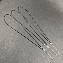 玉器吊坠挂绳项链 40cm韩版蜡绳皮绳项链男女情侣学生毛衣链DIY