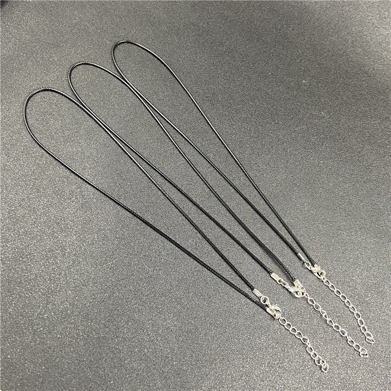 玉器吊坠挂绳项链 40cm韩版蜡绳皮绳项链男女情侣学生毛衣链DIY