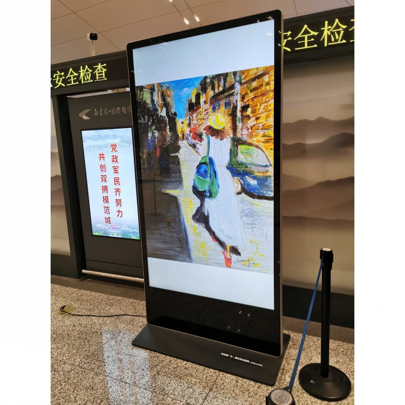 南京多恒98寸/100寸落地式高清液晶广告机/多媒体互动触摸广告机