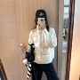 冬季字母立领新款棉服
