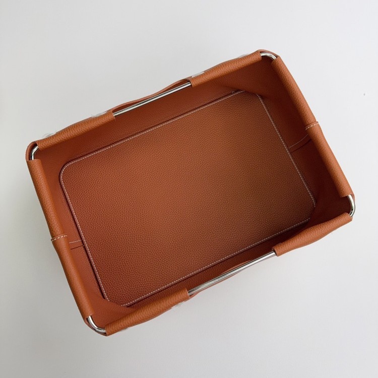 高级感轻奢桌面零食化妆品收纳筐遥控器钥匙玄关真皮高档收纳篮|undefined