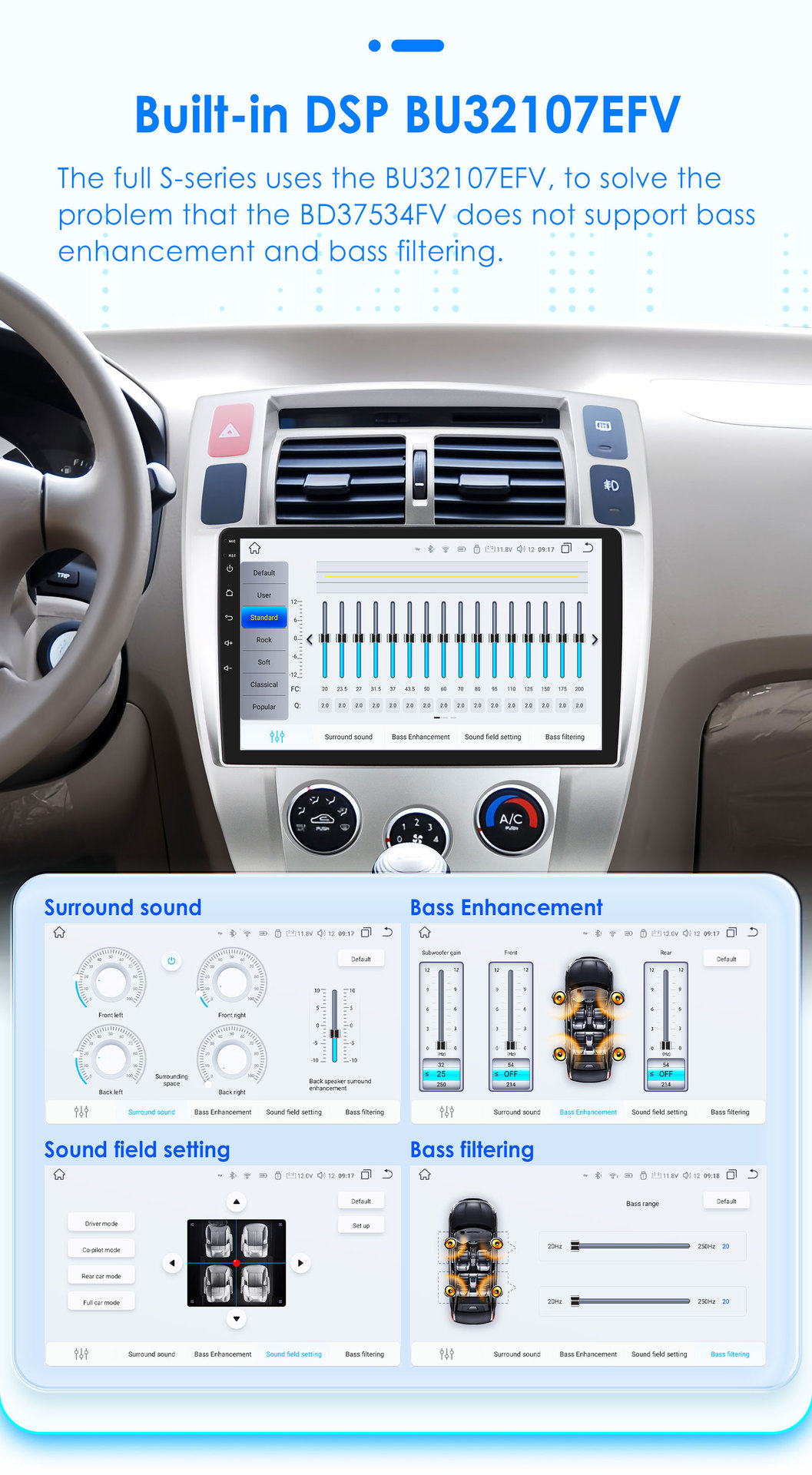 10-inch for 04-09 Hyundai Tucson reversing Image car Android intelligent GPS navigation all-in-one machine