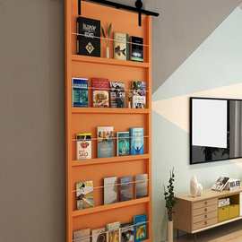 书架谷仓门吊轨门卧室推拉门卫生间门移门厨房木门移门仓谷门