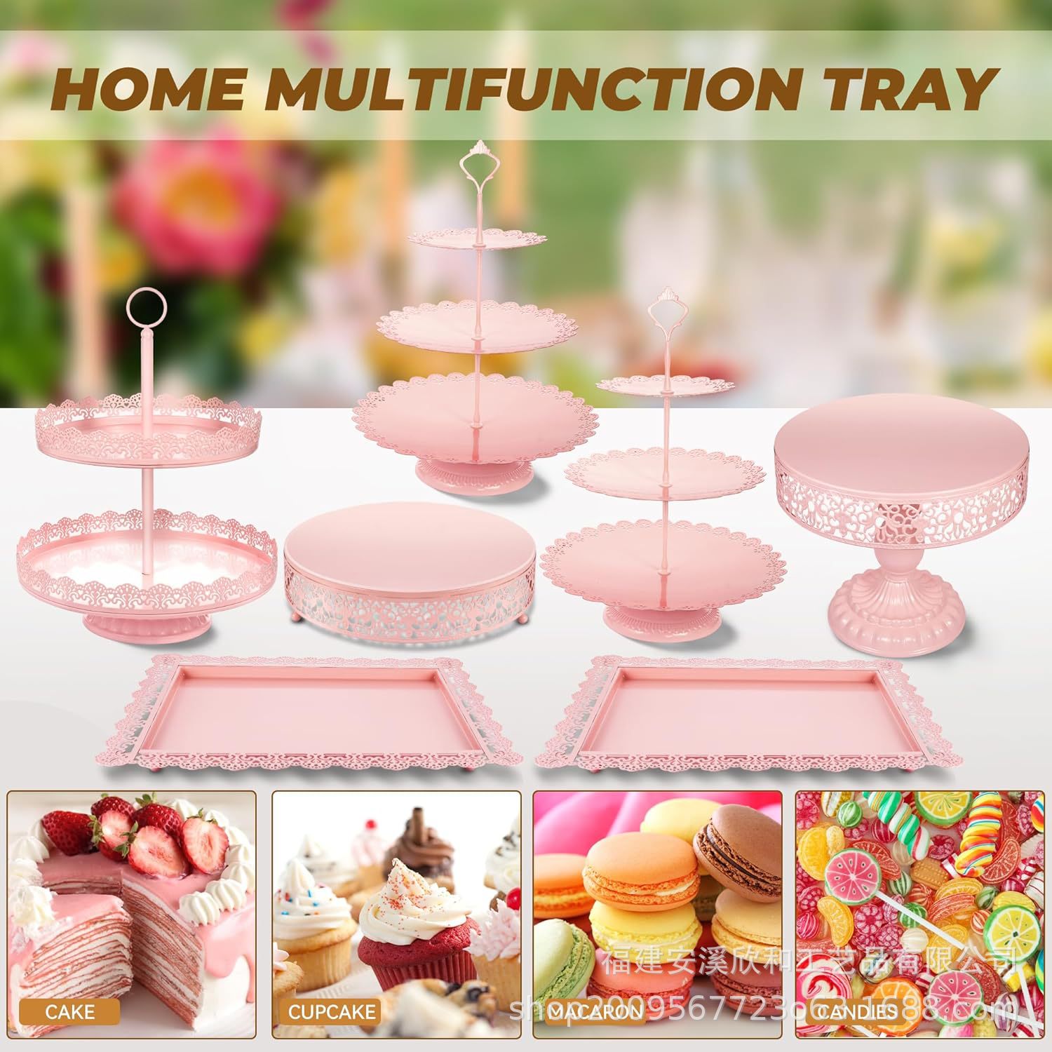 Tabla de postres estante de exhibición estante de pasteles de postre bandeja de pasteles de comida fría estante de mesa de descanso estante de té de la tarde estante de refrigerio