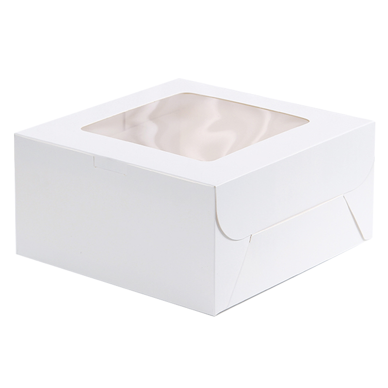 Caja de pastel de queso vasco 6 7 8 10 pulgadas Qifeng queso ligero mousse punto tostado embalaje cuadrado engrosado