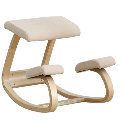 Silla de corrección de postura sentada de madera transfronteriza Silla de función humana Silla de corrección de la columna cervical Oficina en el hogar Silla de yoga fitness