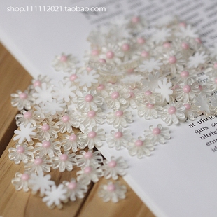 ✅ Mini Chrysanthemum Resin Acrylic Flower Five-Petal Jewelry DIY Handmade Cosmetic Mirror Sticker 3 Yuan 10