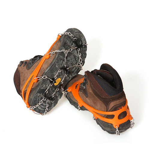 Ice Crampons Anti-Slip Shoe Cover 8 Tooth Ice Crampons Outdoor Climbing Snow Anti-Slip Ice Crampons Simple Ice Crampons 