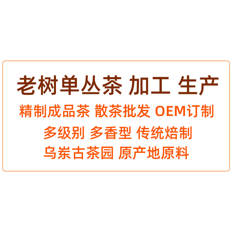 50年树龄 老树鸭屎香 高蕴 茶样 6克/泡 凤凰单丛茶