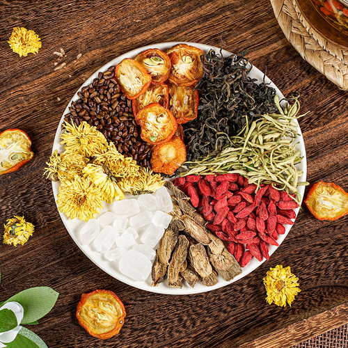 Chrysanthemum Cassia Seed Tea, Monk Fruit Tea, Goji Berry Tea, Combined Tea, Goji Berry and Honeysuckle Dandelion Citrus Tea