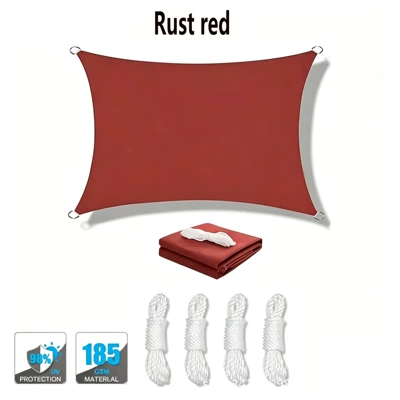 sunshade sail, UV protection for, Avtomobil yan çətirləri - rust-red-2x2m