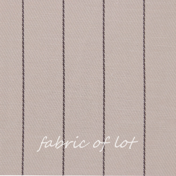 现货】16616YD#莱赛尔亚麻色织 2.5CM条梭织裙子西装外套套装裤料