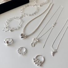 银饰合集s925通体纯银材质时髦韩国东大门代购款近期热卖首饰百搭