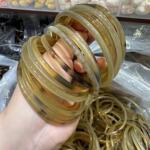 厂家批发天然羊角叮当镯手环细手镯带血丝民族风冰透羊角手镯