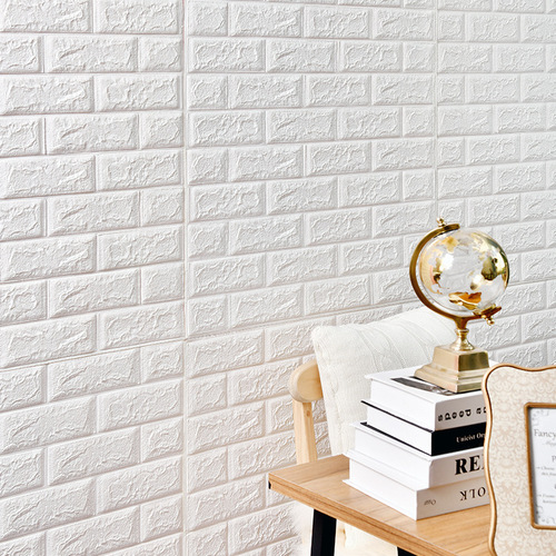 Foam brick pattern 3D three-dimensional wall stickers cement wall rough room wallpaper self-adhesive kindergarten background wall decorative wall wallpaper