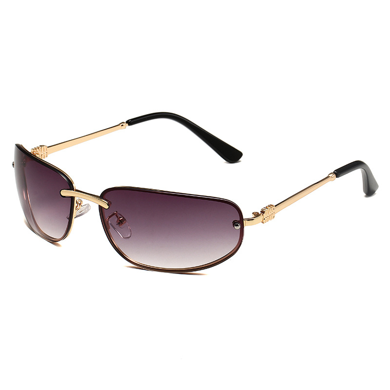 Men's Sunglasses New Millennium Style Y2K Retro Mercury Silver Frameless Fashion Sunglasses Hip Hop Sunglasses_viptrois.com