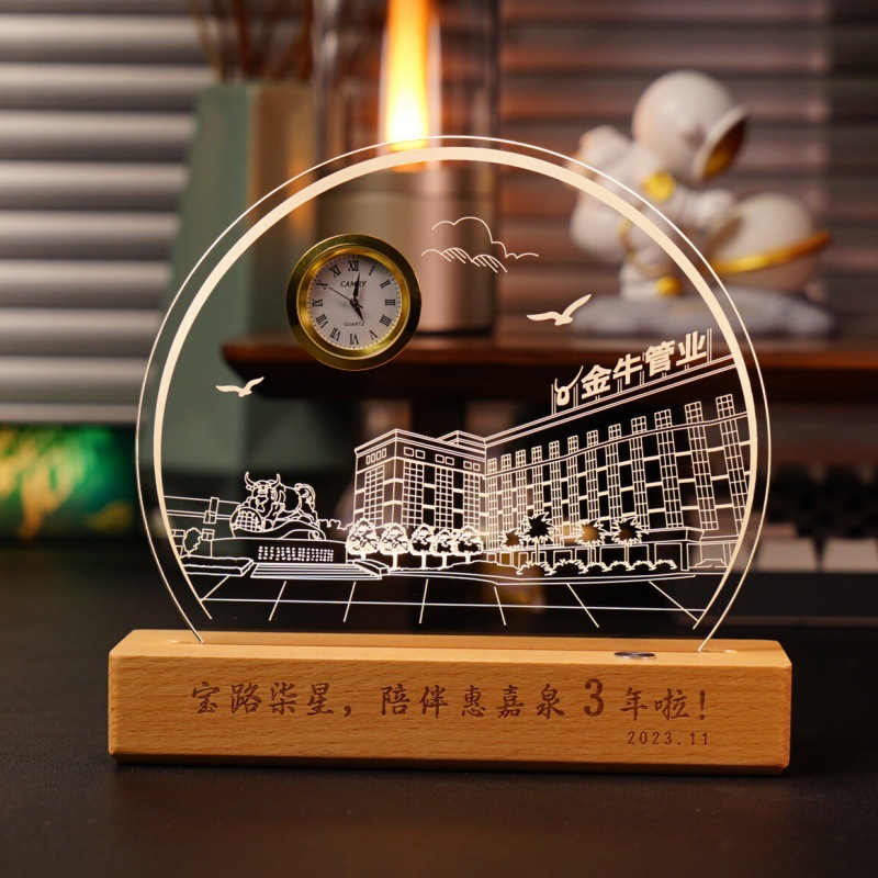 맞춤형 상감 시계 케이스