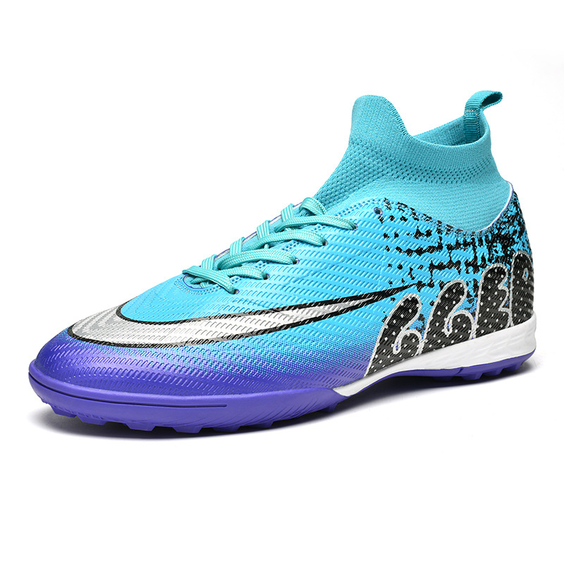 Zapatos de fútbol transfronterizos de alto nivel, niños y niñas, clavos de césped, zapatos de entrenamiento de estudiantes juveniles