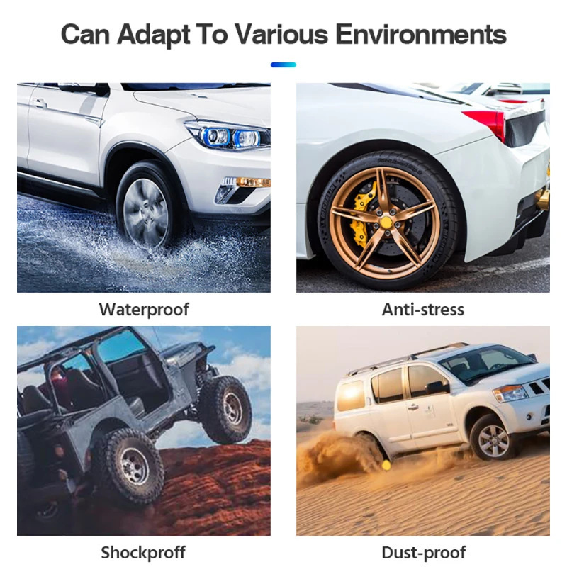 External Q 10% off Stacked Hidden Car Solar Wireless Tire Pressure Monitoring System with Human Voice and High Precision for Cars