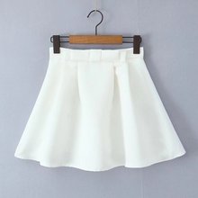 1530-24冬季新款  欧美风气质休闲立体蝴蝶结A字高腰蓬蓬裙半身裙